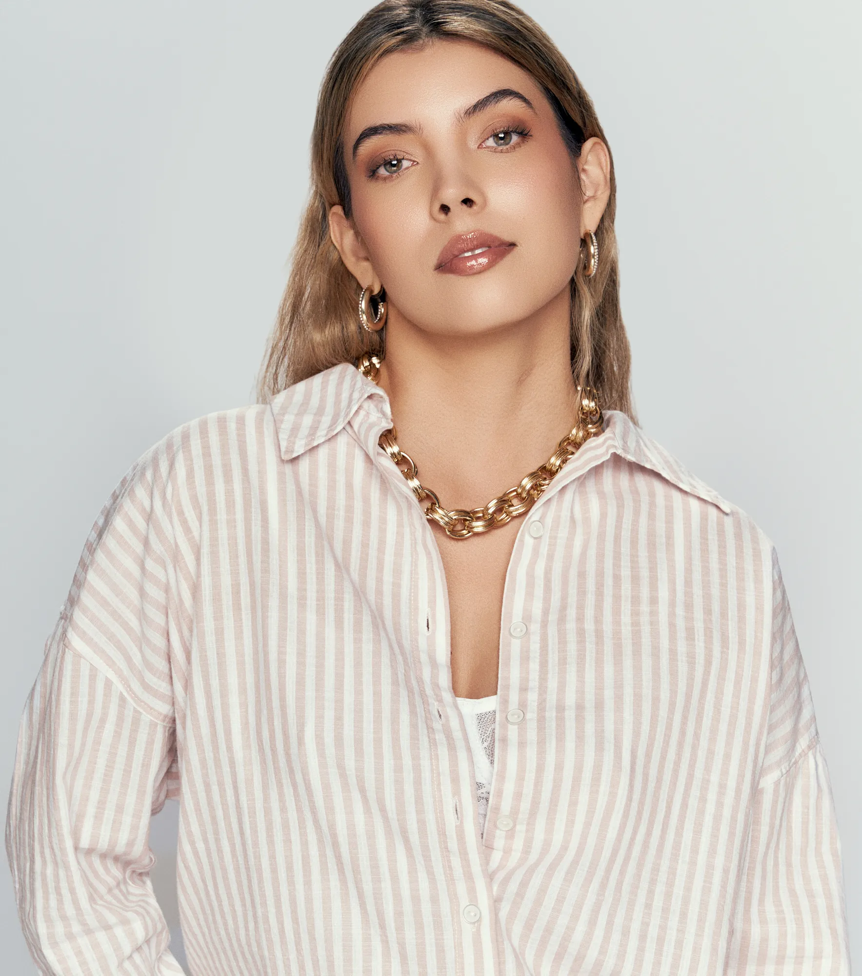Blusa Para Mujer Camisera A Rayas Derek 835299 AZ