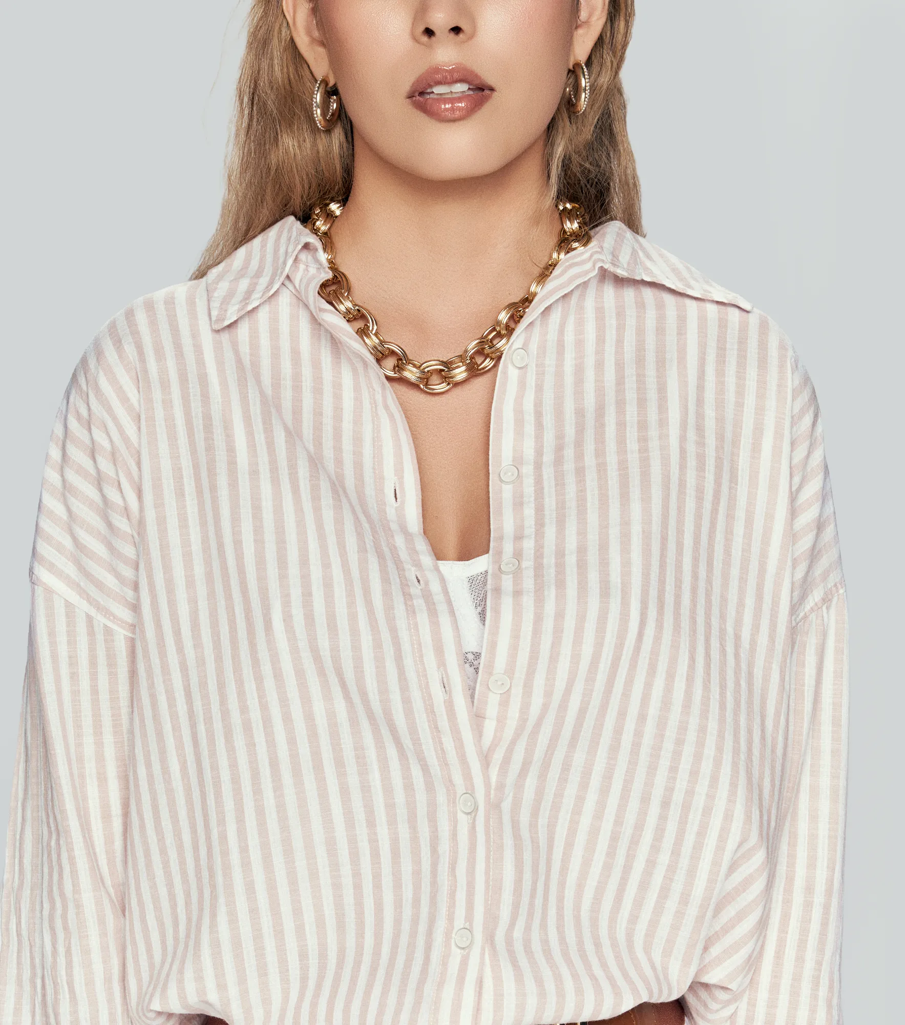 Blusa Para Mujer Camisera A Rayas Derek 835299 AZ