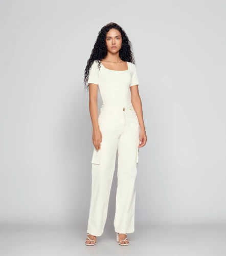 Pantalon Para Mujer Mariana Tipo Cargo Unicolor DerekAR
