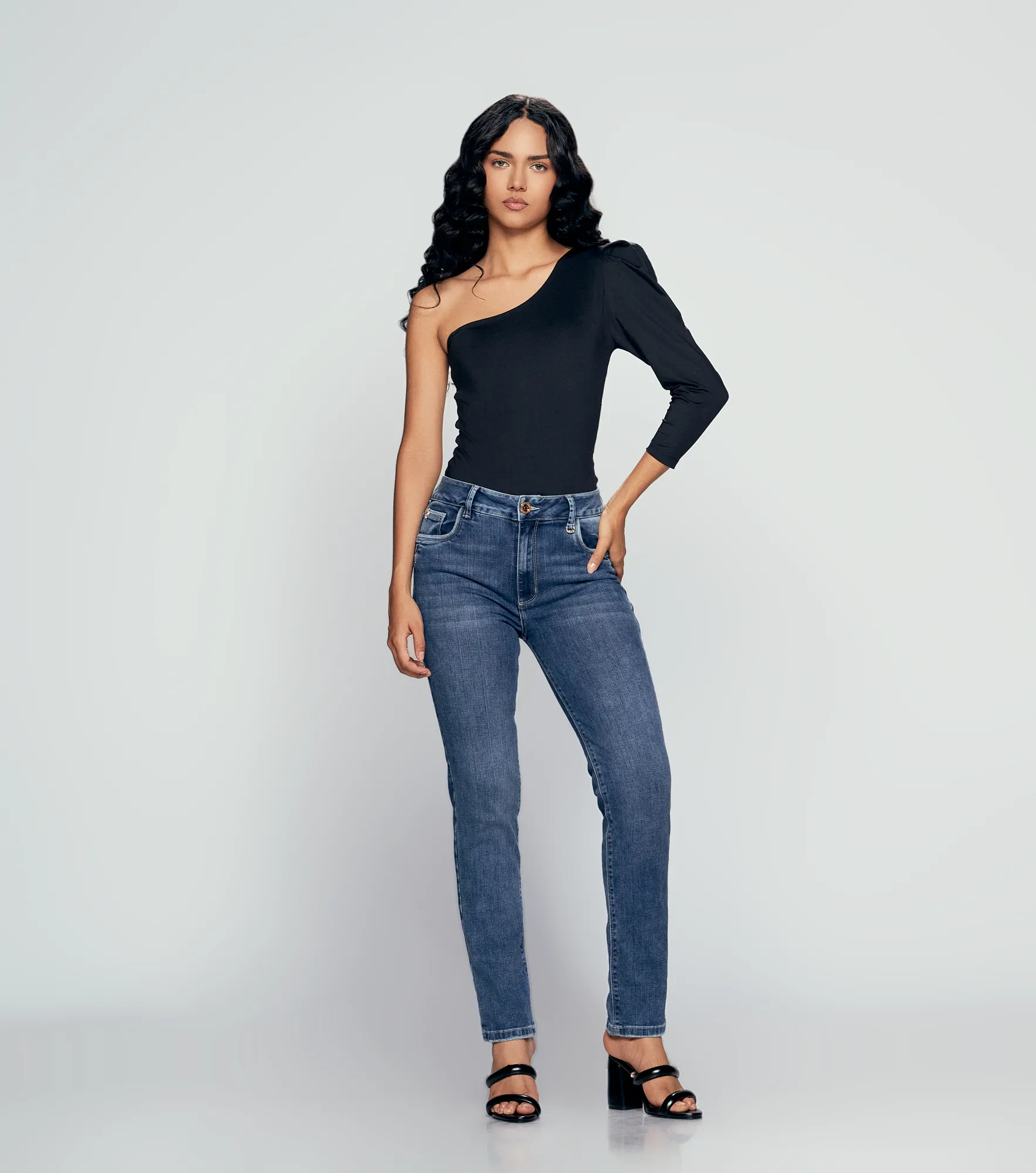 Jean Para Mujer Con Proceso Medio Paris Lauren Derek 832402 AZ