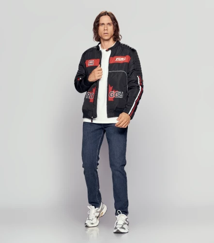 Chad Chaqueta Tipo Biker Masculina GroggyNG