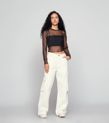 Belen Blusa Slim Fit En Mesh Bipack TyperNG