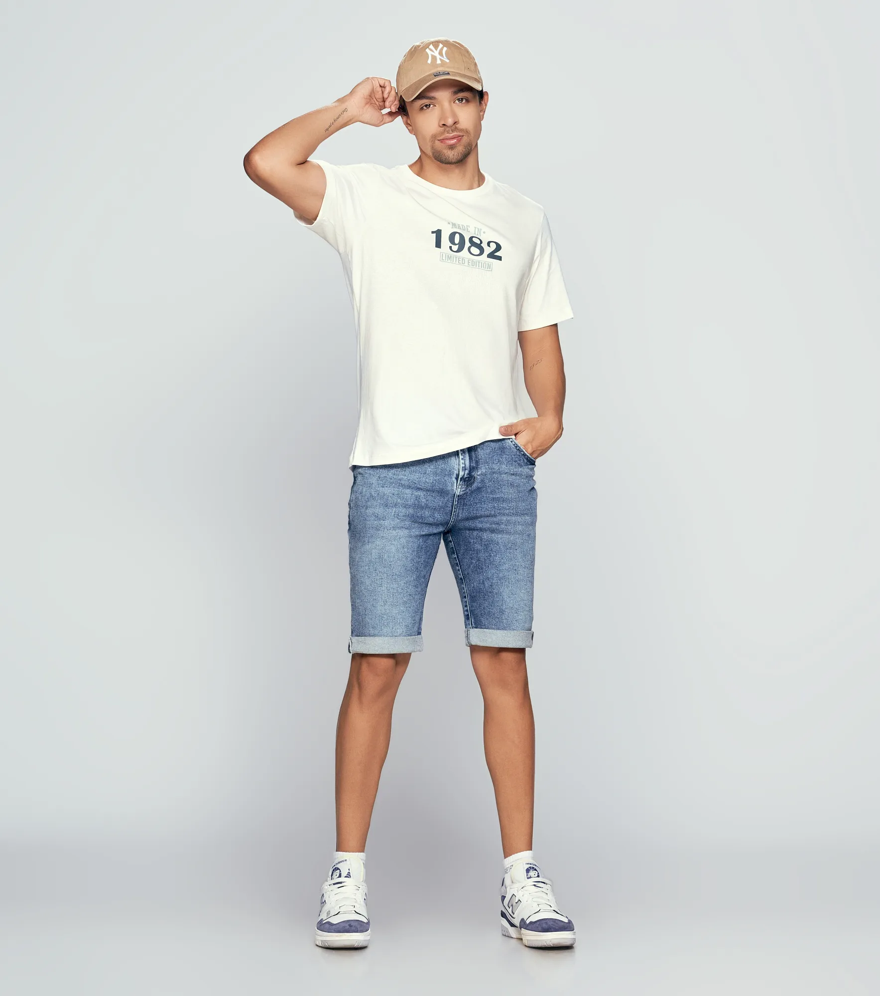 Bermuda Para Hombre En Indigo Con Proceso Claro Unser 834221 AZ