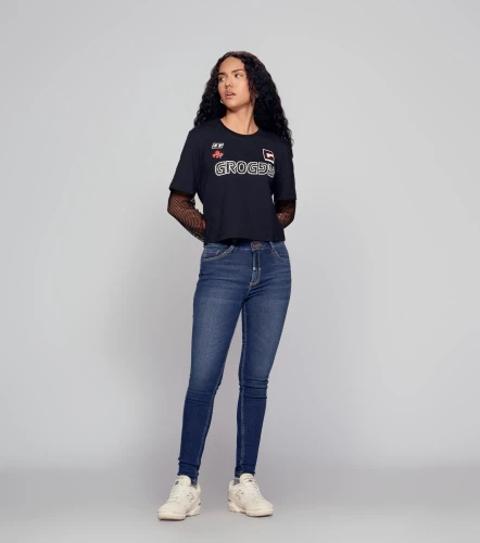 Yara T Shir Regular Femenina GroggyNG