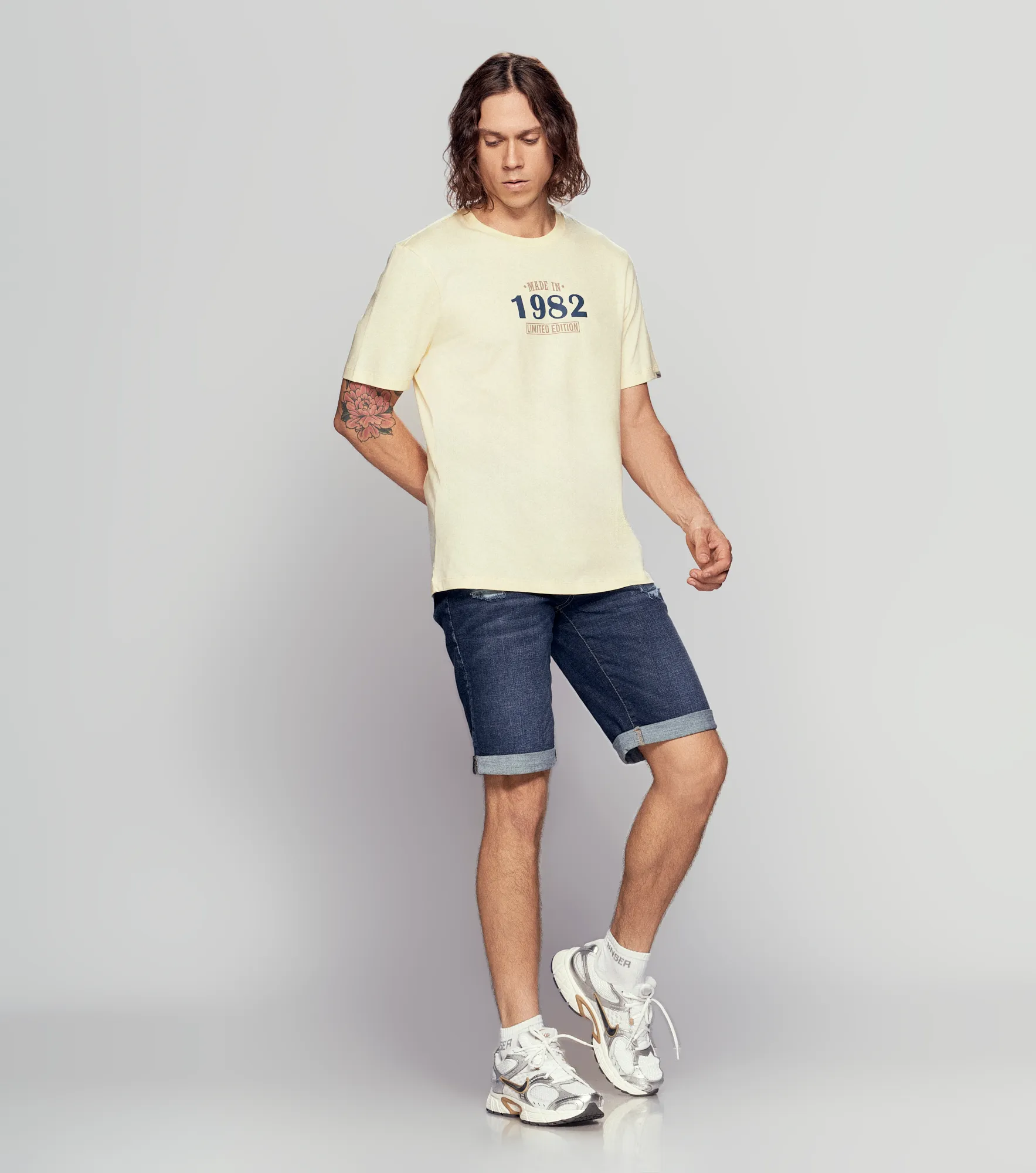 Cristian Bermuda En Denim Tono Medio Unser 835075 AZ