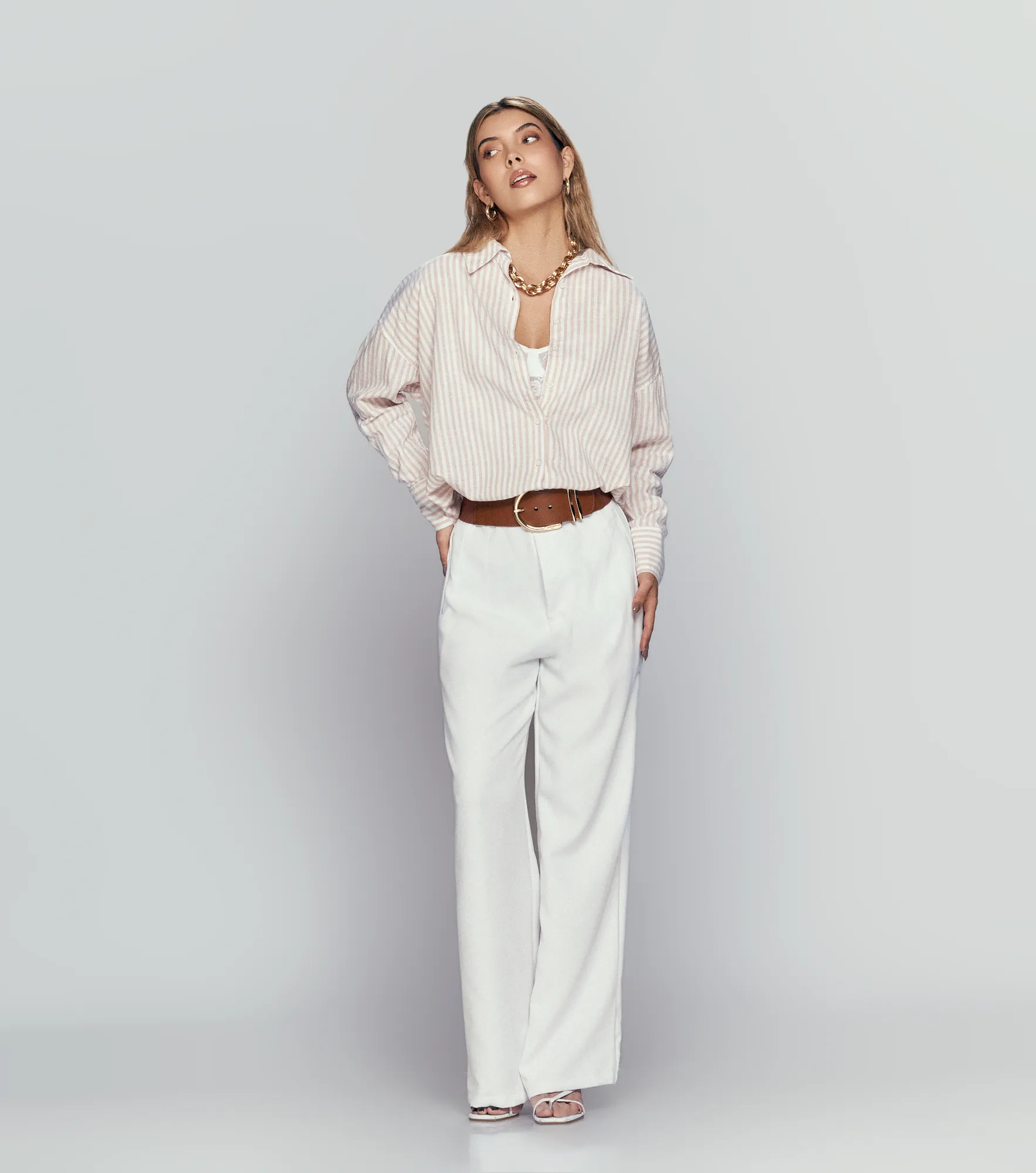 Blusa Para Mujer Camisera A Rayas Derek 835299 AZ