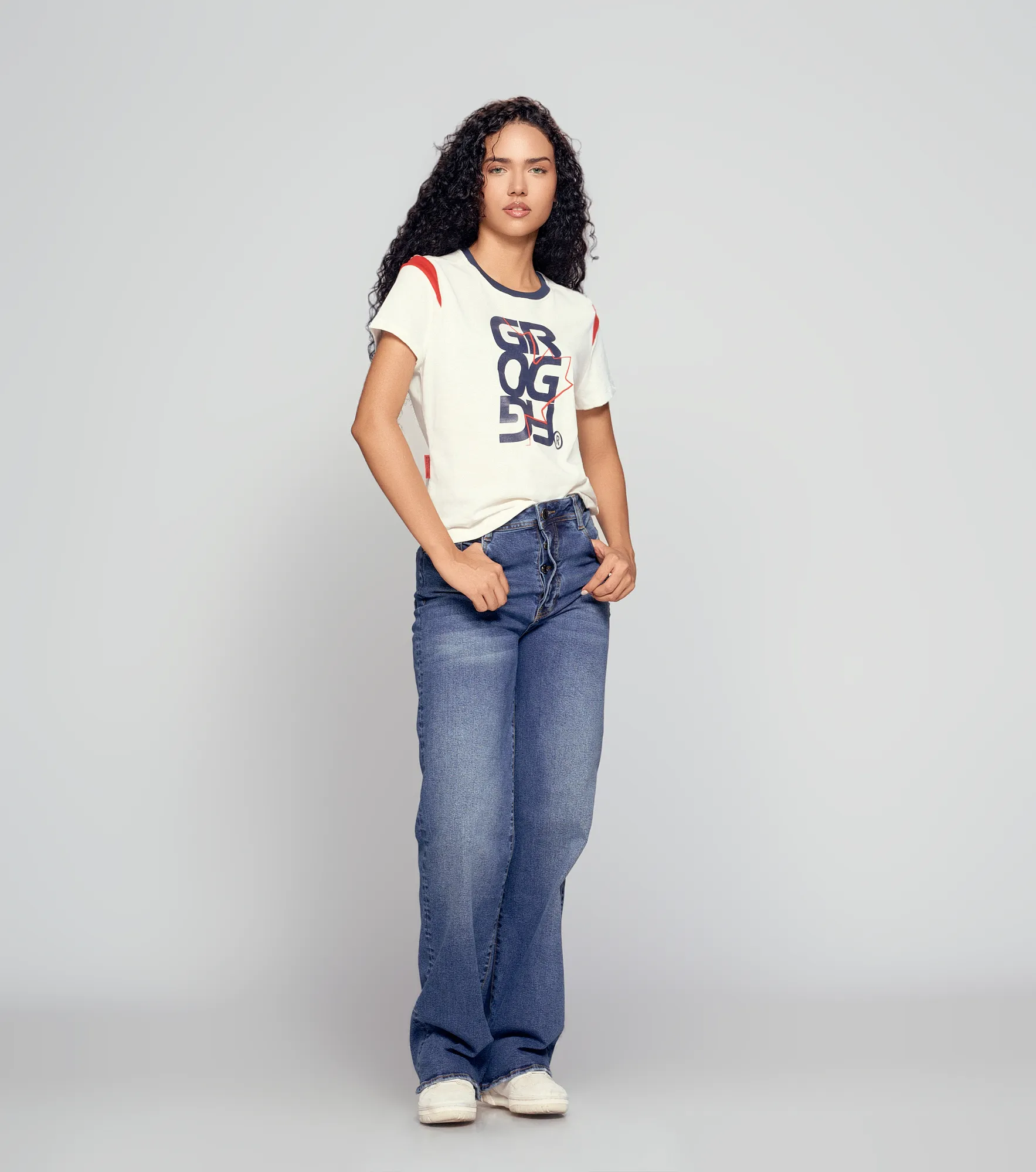 Prisha T Shirt Slim Femenina Groggy 835423 CR