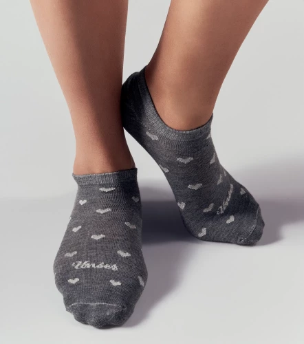 Aleja Media Tripack Valeta Unicolor Con Corazones UnserCU