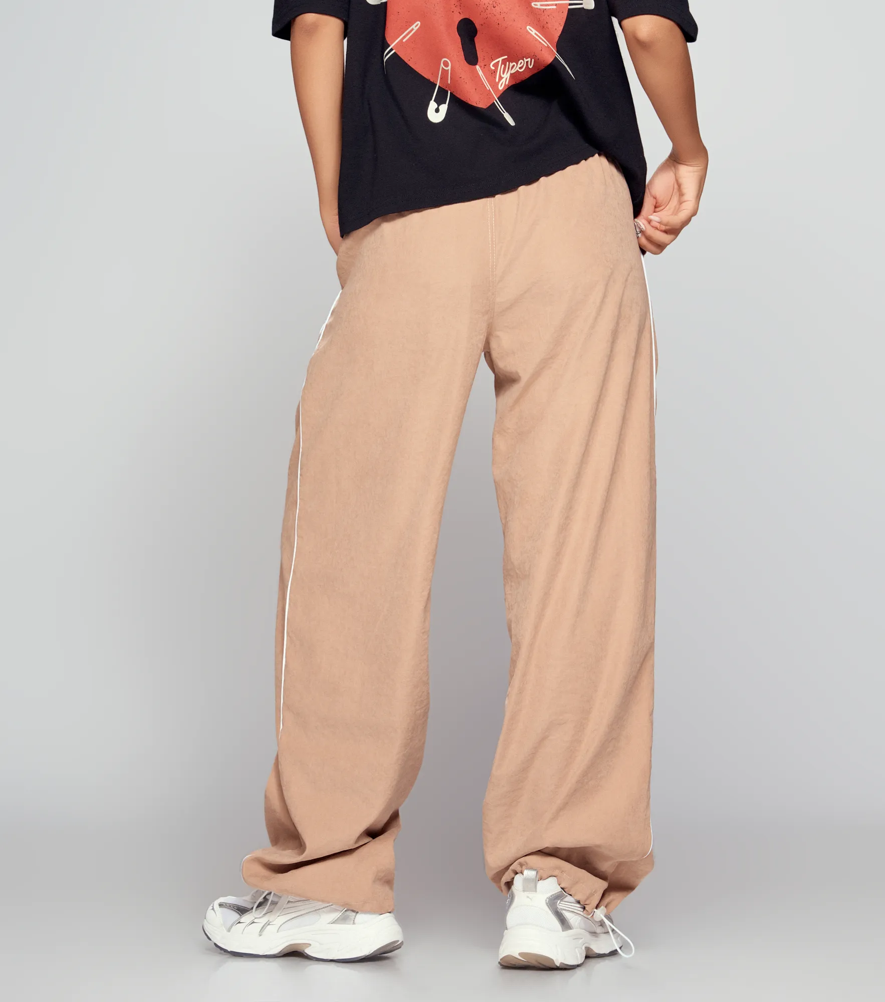 Tamara Pantalon Parachute Con Sesgos Typer 836235 AZ