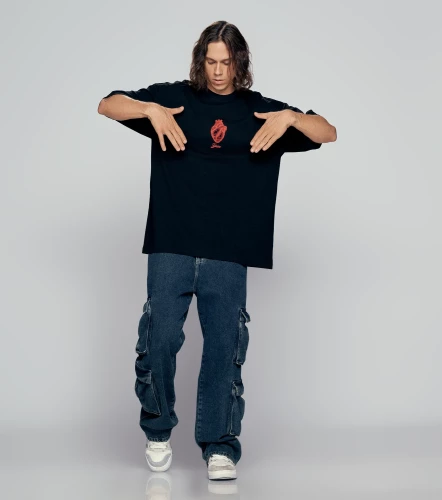 Yahir T Shirt Oversize Estampada TyperNG