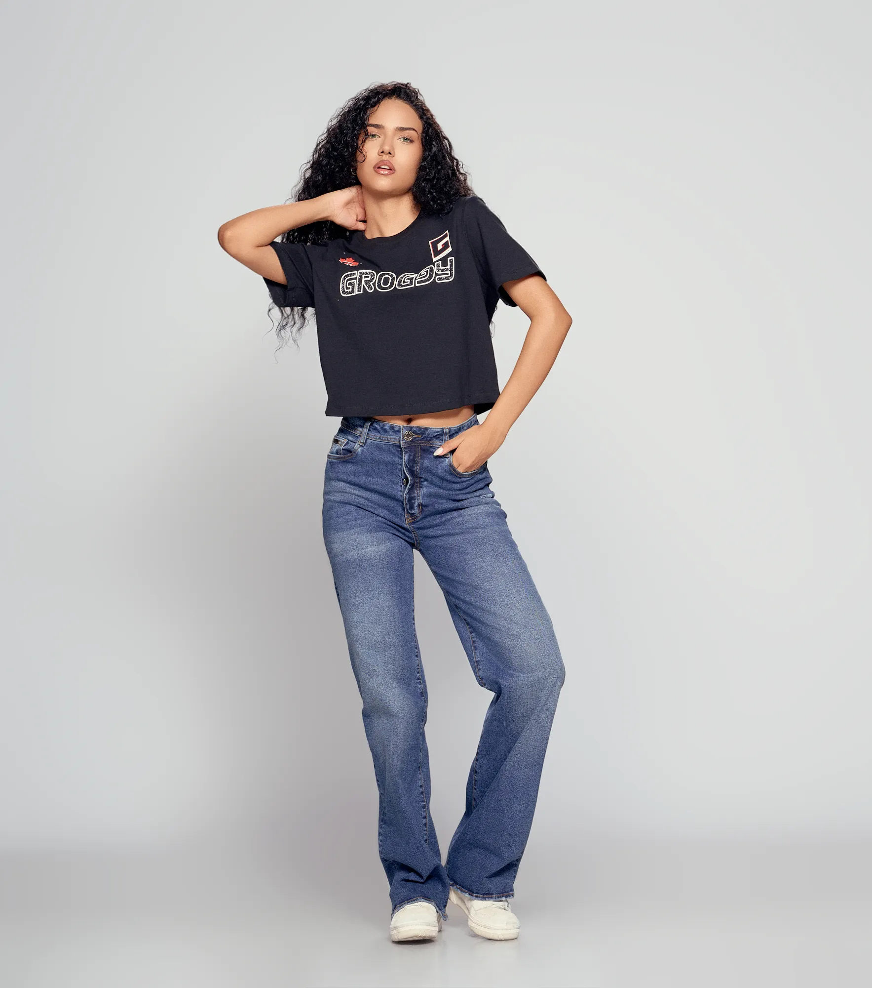 Lexy T Shirt Boxy Fit Femenina Groggy 837193 NG