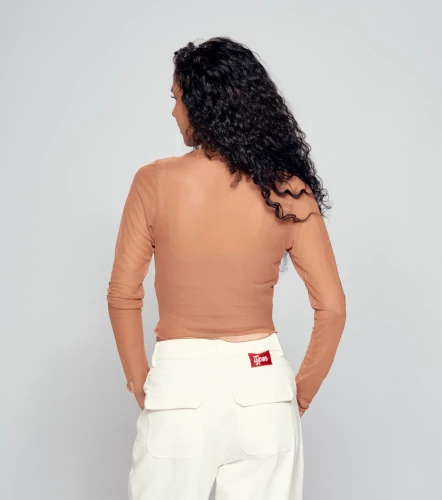 Belen Blusa Slim Fit En Mesh Bipack TyperCH