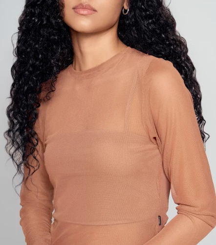 Belen Blusa Slim Fit En Mesh Bipack TyperCH