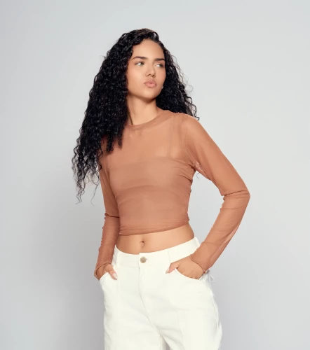 Belen Blusa Slim Fit En Mesh Bipack TyperCH