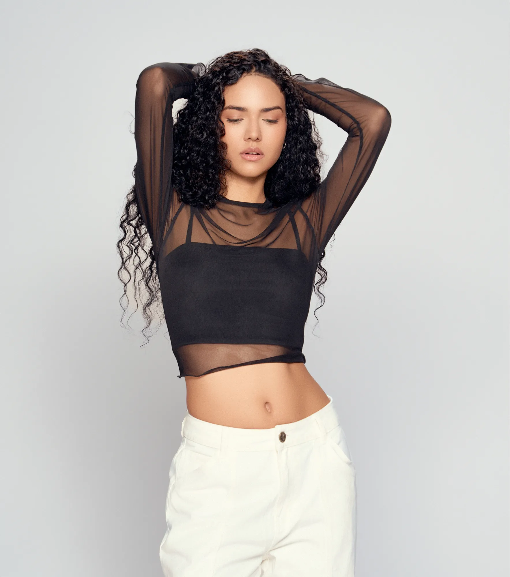 Belen Blusa Slim Fit En Mesh Bipack TyperNG
