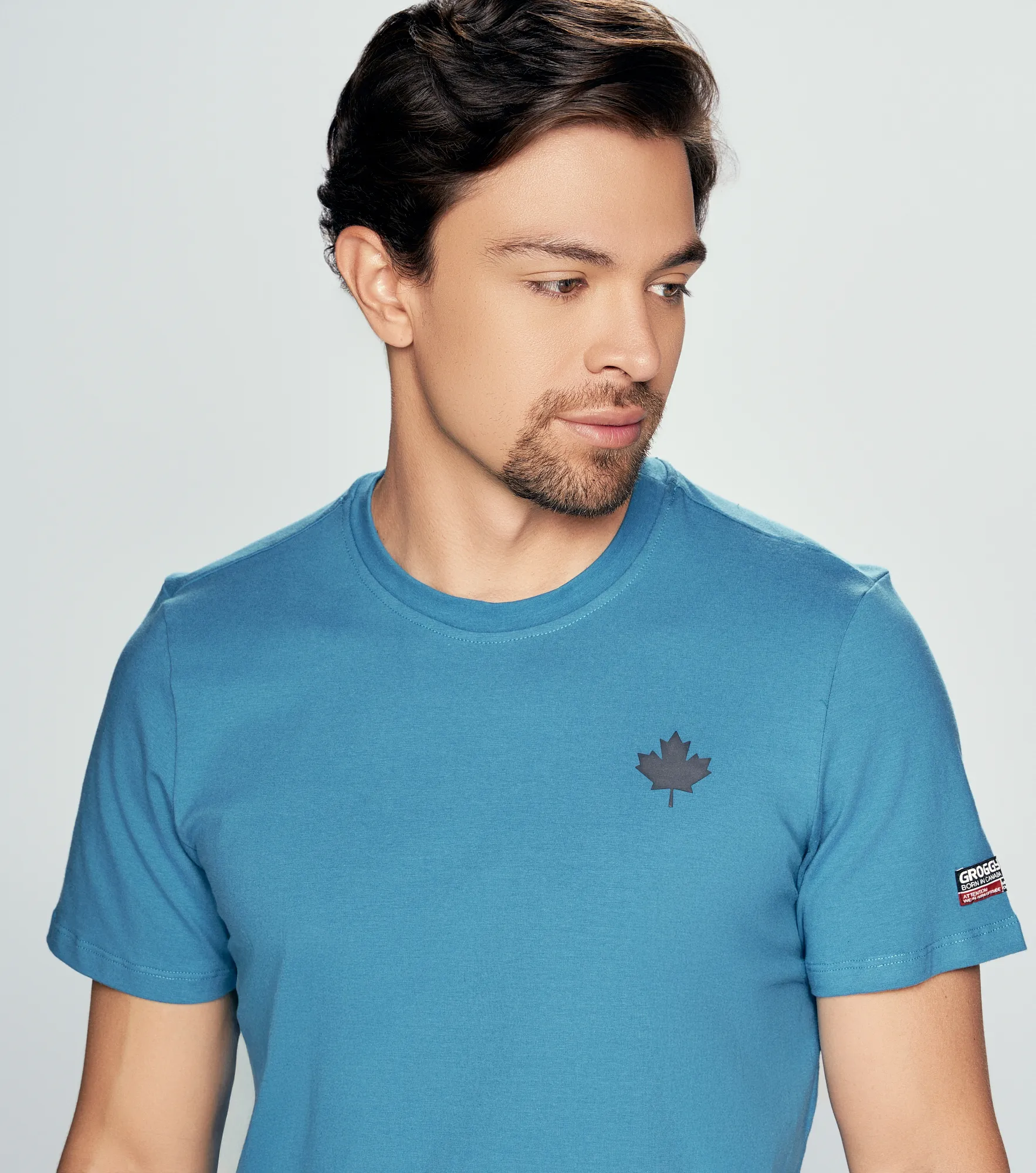 Holland T Shirt Slim Fit Basica Masculina Groggy 828647 AD