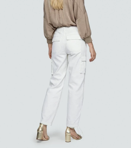 Pantalon De Mujer Unicolor Cargo DerekBL
