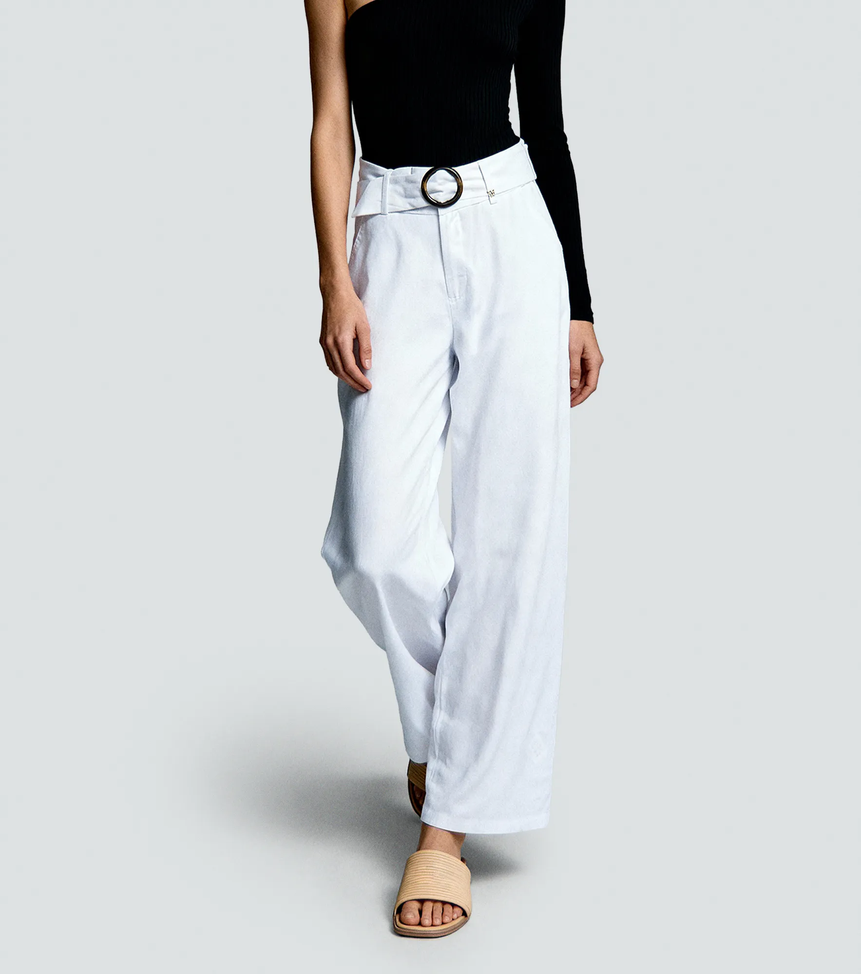 Pantalon Para Mujer Hera Unicolor En Lino DerekBL