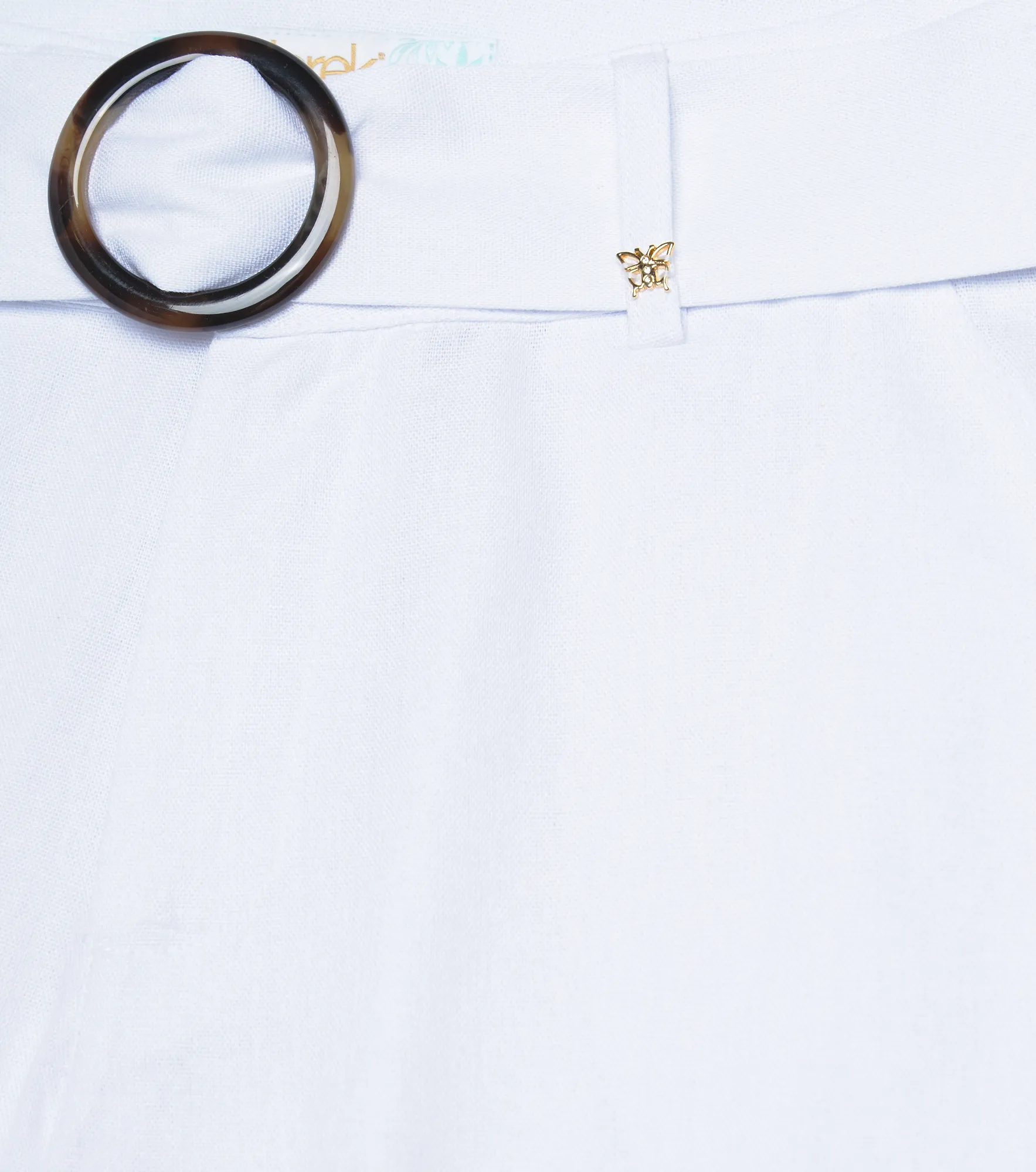 Pantalon Para Mujer Hera Unicolor En Lino Derek 830213 BL