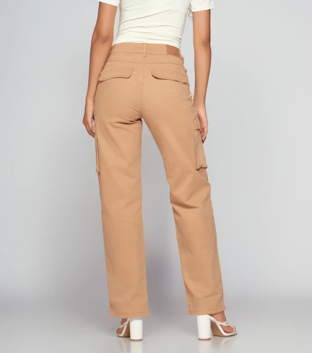 Pantalon Para Mujer Mariana Tipo Cargo Unicolor DerekKQ
