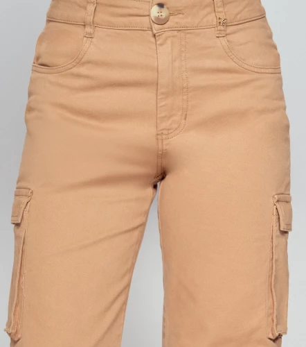 Pantalon Para Mujer Mariana Tipo Cargo Unicolor DerekKQ