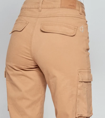 Pantalon Para Mujer Mariana Tipo Cargo Unicolor DerekKQ