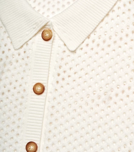 Sofia Blusa Polo Tejido En Malla Unicolor Con Botonera UnserAR