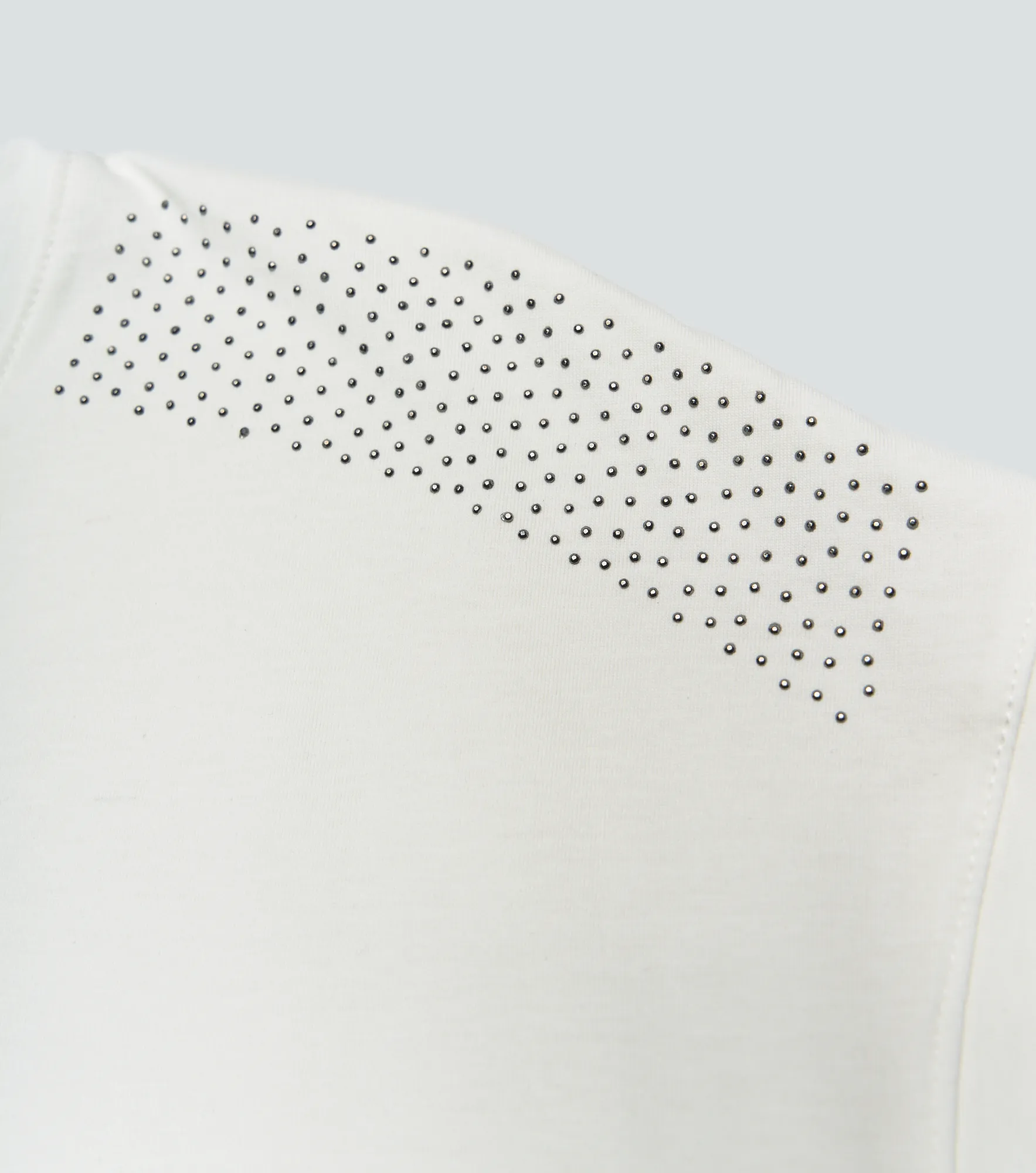 Lorain T Shirt Unicolor Con Piedreria En Hombro Unser 832688 AR