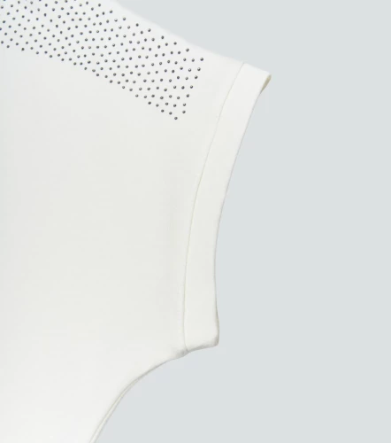 Lorain T Shirt Unicolor Con Piedreria En Hombro UnserAR