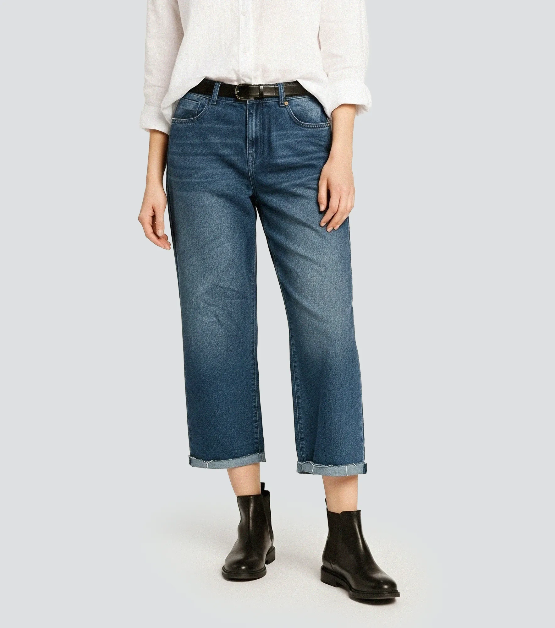 Jean Para Mujer Bota Recta Con Bolsillos Derek 834768 AZ