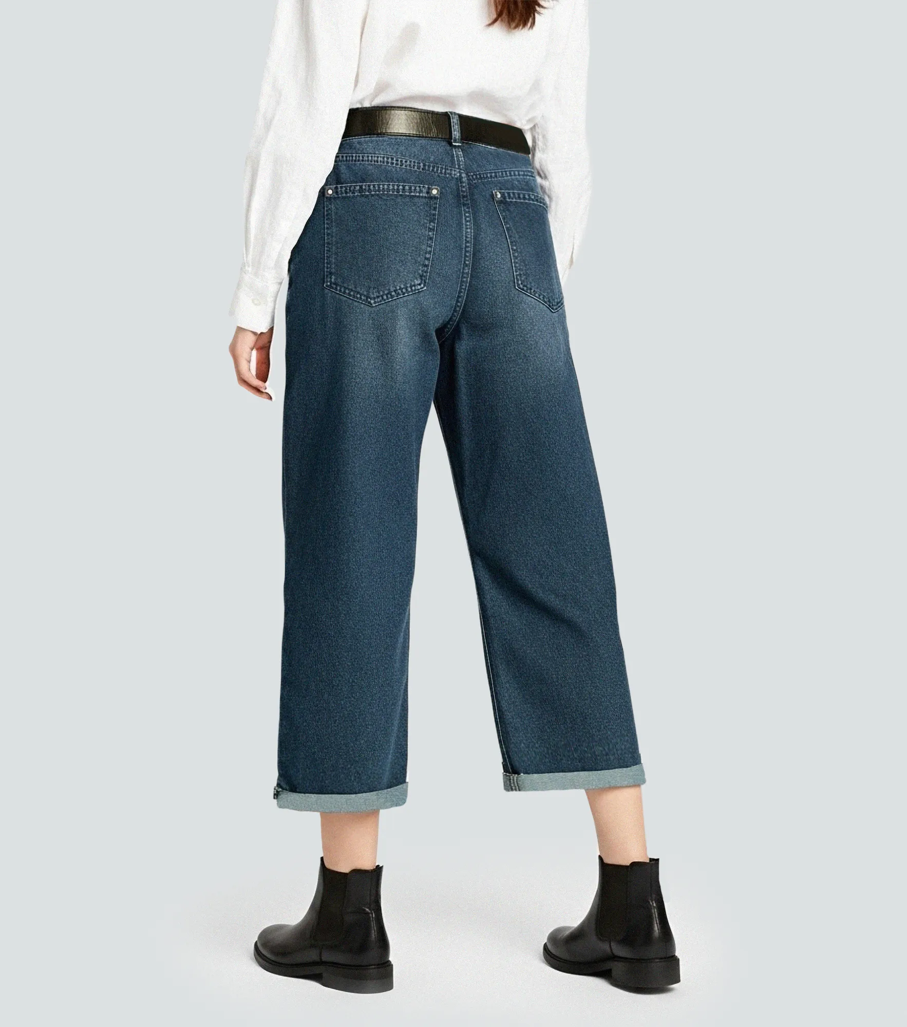 Jean Para Mujer Bota Recta Con Bolsillos Derek 834768 AZ