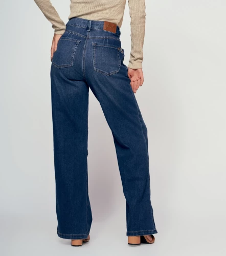 Jean Para Mujer Bota Recta Con Proceso DerekAZ