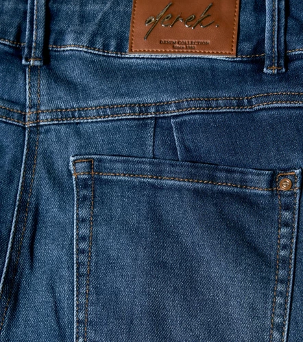 Jean Para Mujer Bota Recta Con Proceso DerekAZ