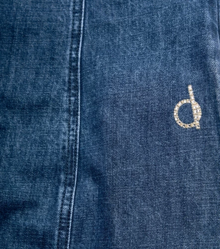 Vestido Para Mujer En Indigo Cuello Halter Con Proceso DerekAZ