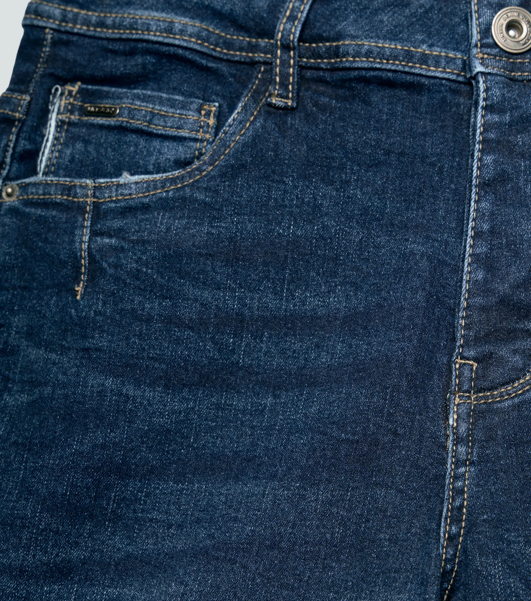 Foil Angel Jean Tono Oscuro Con Desgastes Y Botonera Unser 835502 AZ