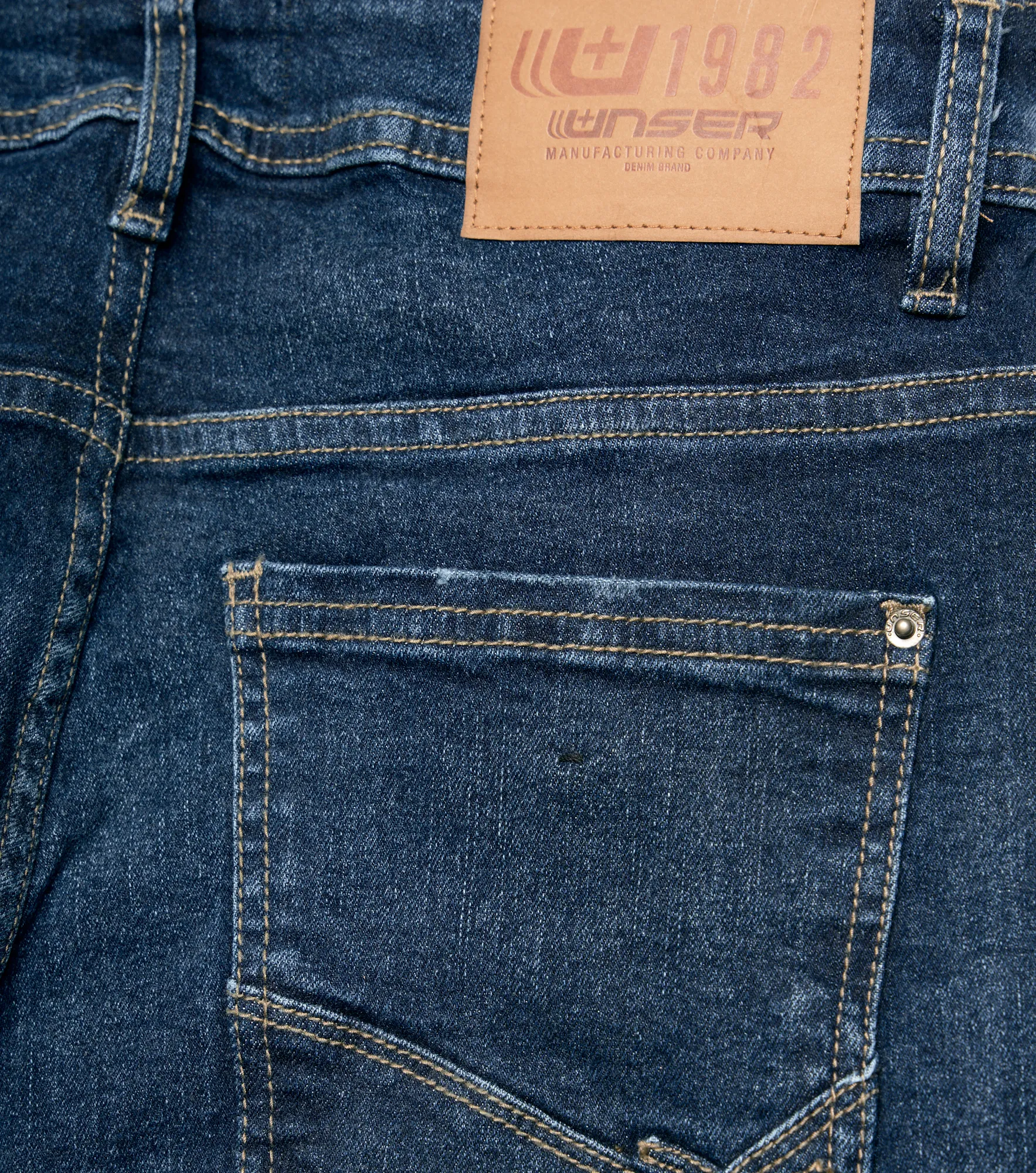 Foil Angel Jean Tono Oscuro Con Desgastes Y Botonera Unser 835502 AZ