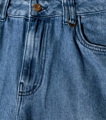 Bermuda Para Mujer En Indigo Con Proceso DerekAZ