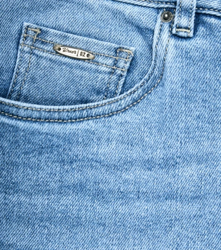 Olivia Bermuda En Denim Proceso Claro Cinco Bolsillos UnserAZ