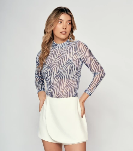 Blusa Para Mujer En Mesh Olivia DerekAZ