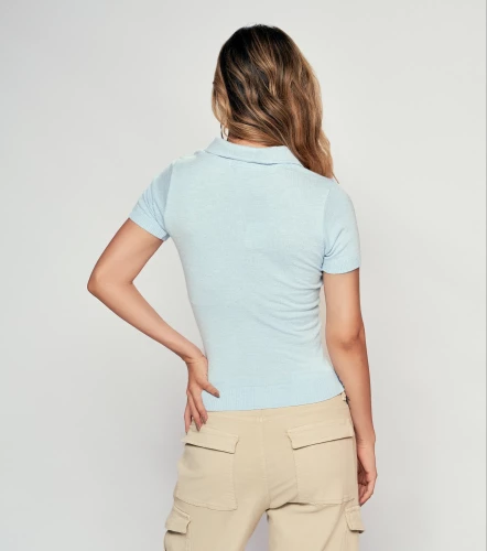 Liliana Polo Tejido Con Fajon Unicolor UnserAC