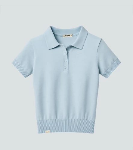 Liliana Polo Tejido Con Fajon Unicolor UnserAC