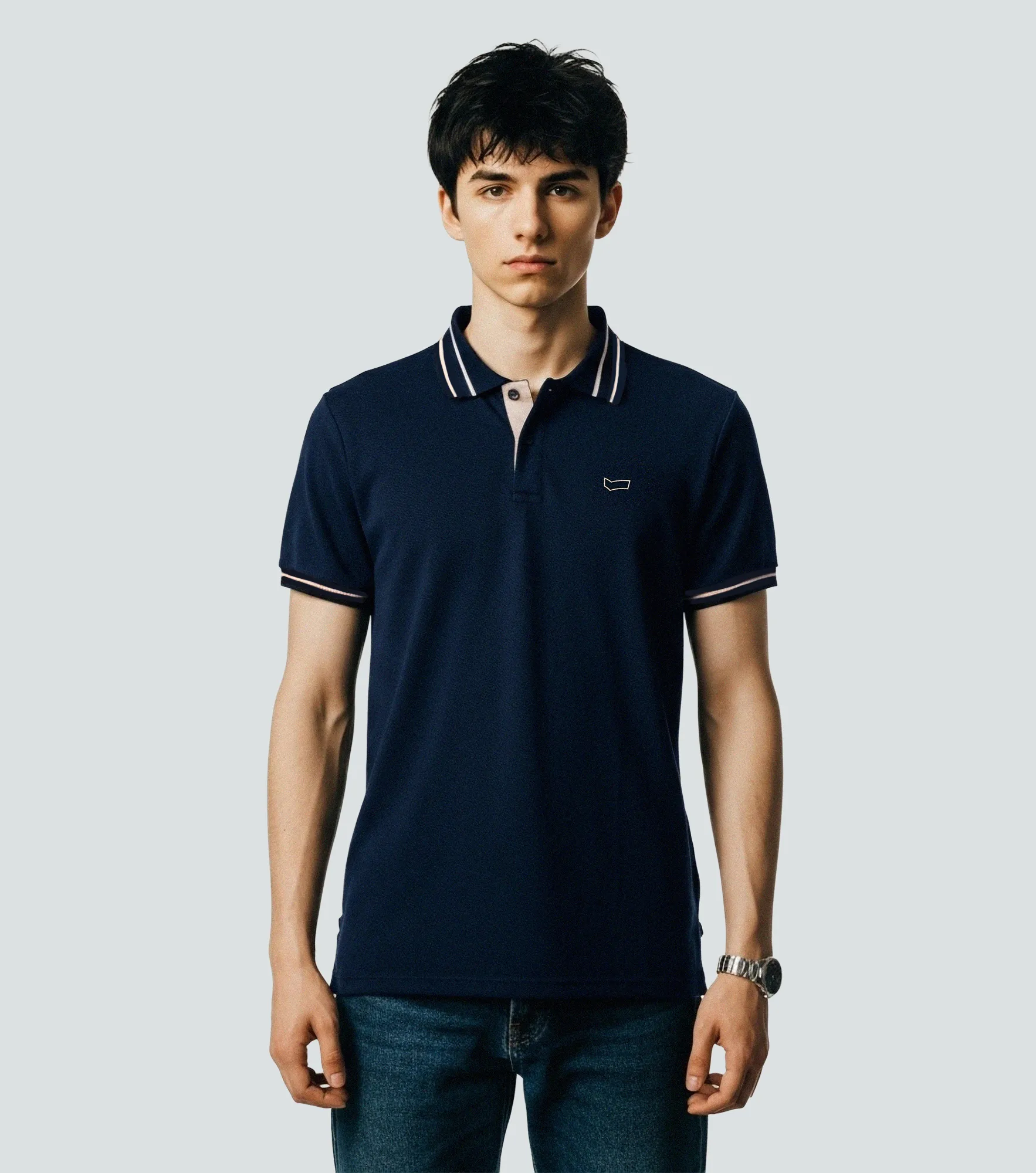 Adler Polo Slim Fit Masculina Gas 834761 AO