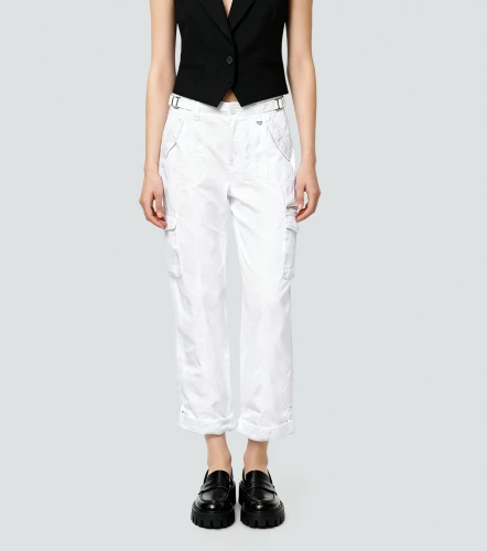 Jean Para Mujer Tipo Cargo Unicolor Barcelona Olivia DerekBL