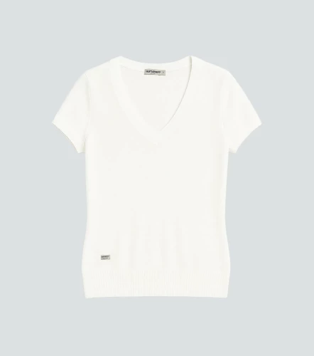 Karen Blusa Tejida Cuello V Con Fajon En Cadera UnserBL