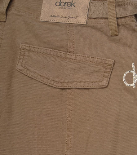 Jean Para Mujer Tipo Cargo Unicolor Barcelona Olivia DerekKQ