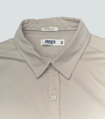 Slim Santi Camisa M C Unicolor UnserKQ