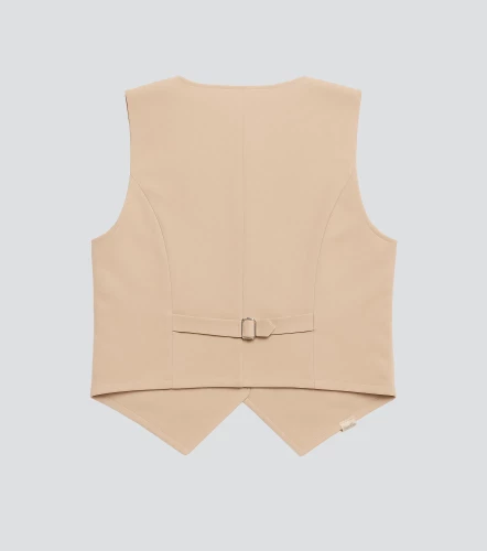 Jasmin Chaleco Unicolor Con Herraje Y Bolsillos UnserKQ