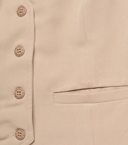 Jasmin Chaleco Unicolor Con Herraje Y Bolsillos UnserKQ