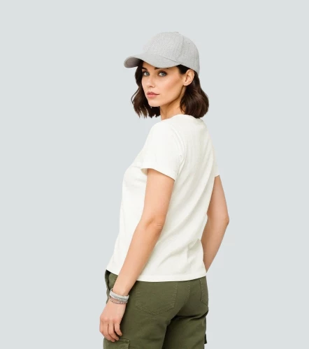 Yenny Blusa T Shirt Cuello Redondo Con Estampado UnserCR