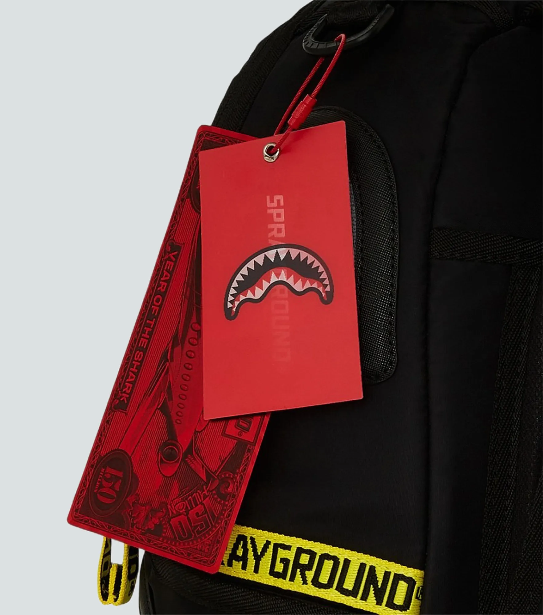 Morral Sprayground Dlxsv Shark Central Yellow Tape 131823 NG